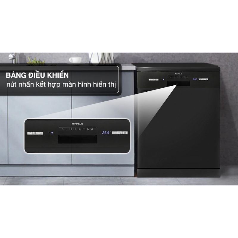 Bảng điều khiển máy rửa bát độc lập Hafele HDW-F601B 535.29.670 Bảng điều khiển máy rửa bát độc lập Hafele HDW-F601B 535.29.670