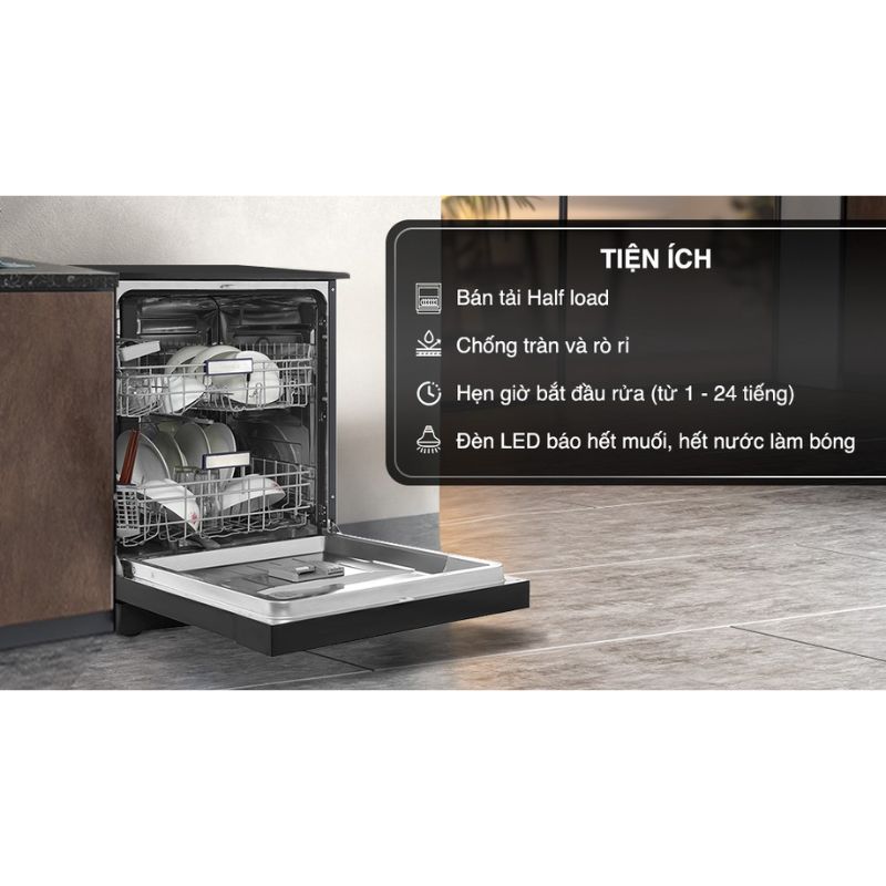 Tiện ích máy rửa bát độc lập Hafele HDW-F601B 535.29.670 Tiện ích máy rửa bát độc lập Hafele HDW-F601B 535.29.670