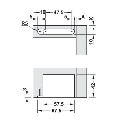 Bản lề âm 3 chiều Hafele 342.79.300 5 Kích thước bản lề âm 3 chiều Hafele 342.79.300-2