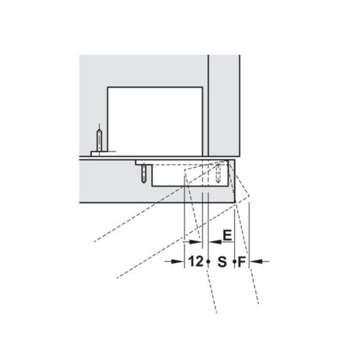 Bản lề âm 3 chiều Hafele 342.79.300 8 Kích thước bản lề âm 3 chiều Hafele 342.79.300-5