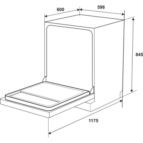 Máy rửa chén độc lập Hafele HDW-F601G 535.29.592 5 kkich thuoc may rua chen doc lap hafele hdw f601g 535 29 592