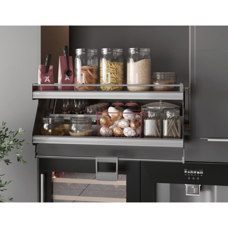Kệ nâng hạ gia vị Hafele iMove 800mm - 2 tầng 504.68.377 Kệ nâng hạ gia vị Hafele iMove 800mm - 2 tầng 504.68.377