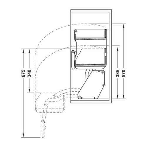Kệ nâng hạ gia vị Hafele iMove 800mm - 2 tầng 504.68.377 3 lap dat ke nang ha gia vi hafele imove 800mm 2 tang 504 68 377