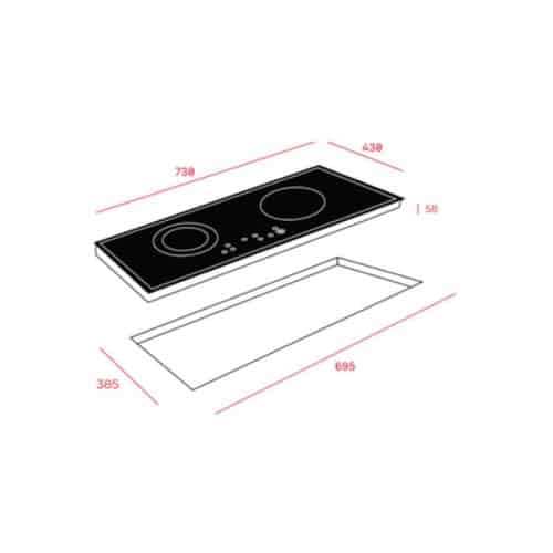 Kích thước của Bếp điện Teka VTCM 703.1