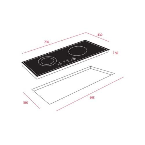 Kích thước của Bếp Điện Từ Teka IR 720