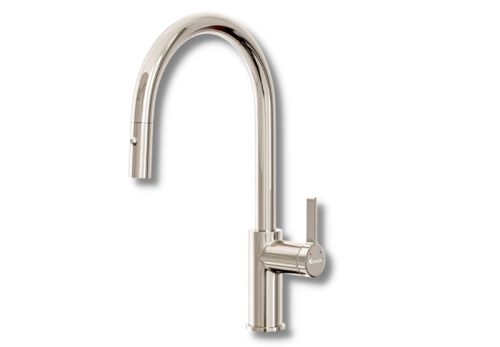 Vòi rửa bát rút dây Konox Alto Nickel