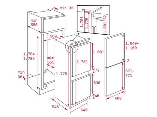 Tủ lạnh Teka CI3 350 NF GMARK 40634573 3 teka ci3 350 nf gmark 1