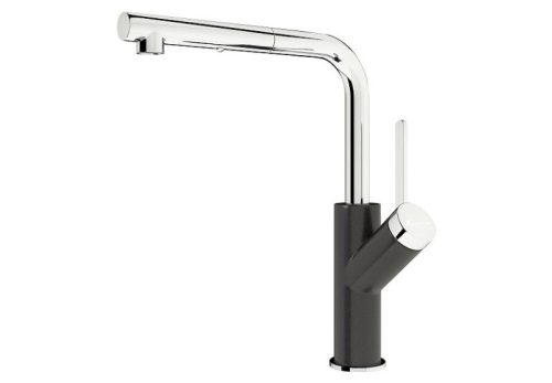 Vòi rửa bát Konox rút dây Artan Black
