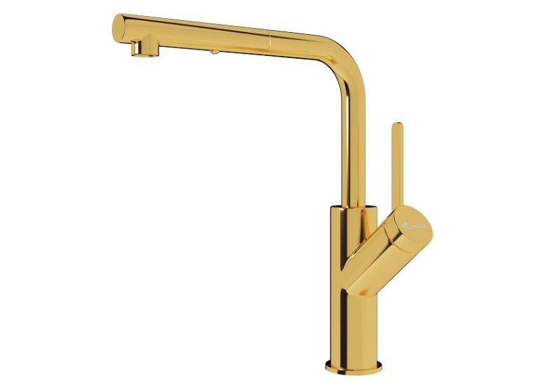 Vòi rửa bát Konox rút dây Artan Gold Vòi rửa bát Konox rút dây Artan Gold