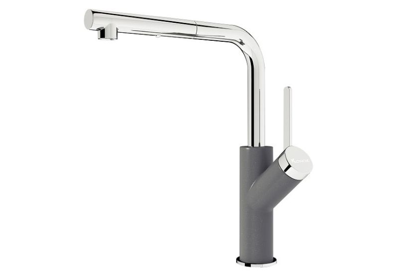Vòi rửa bát Konox rút dây Artan Grey Vòi rửa bát Konox rút dây Artan Grey