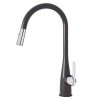 Vòi rửa bát Konox rút dây Curva Black