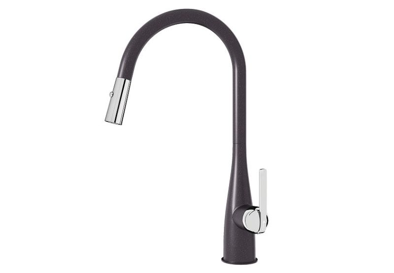 Vòi rửa bát Konox rút dây Curva Black Vòi rửa bát Konox rút dây Curva Black