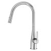 Vòi rửa bát Konox rút dây Curva Chrome