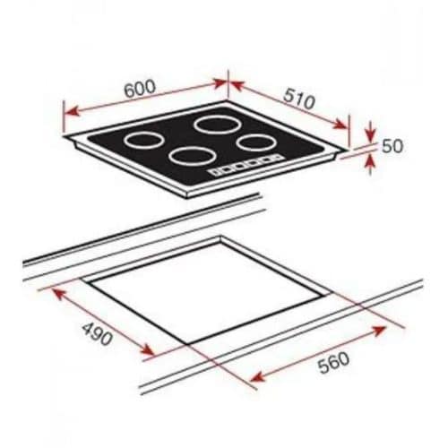 Kích thước Bếp điện Teka TB 6415