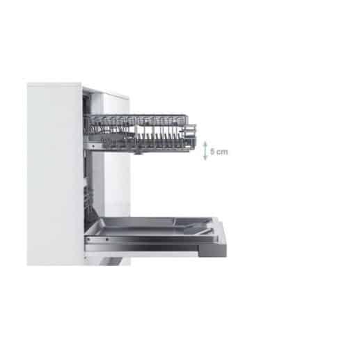 Hệ thống điều chỉnh khay trên 3 tầng RackMatic của Máy rửa bát Bosch SMS4ECI26E serie 4