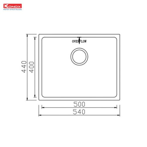 Chậu rửa bát Konox chống xước Workstation Sink – Undermount Sink KN5444SU Dekor 3 KN5444SU Dekor 1