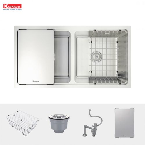 Chậu rửa bát Konox chống xước Workstation Sink – Undermount Sink KN8646DU Dekor 4 KN8646DU Dekor 2