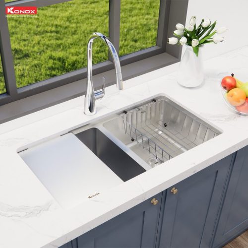 Chậu rửa bát Konox chống xước Workstation Sink – Undermount Sink KN8646DU Dekor 5 KN8646DU Dekor 3