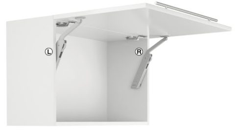 Tay nâng 1 cánh Hafele FLAP H1.5 - lắp phải 493.05.342