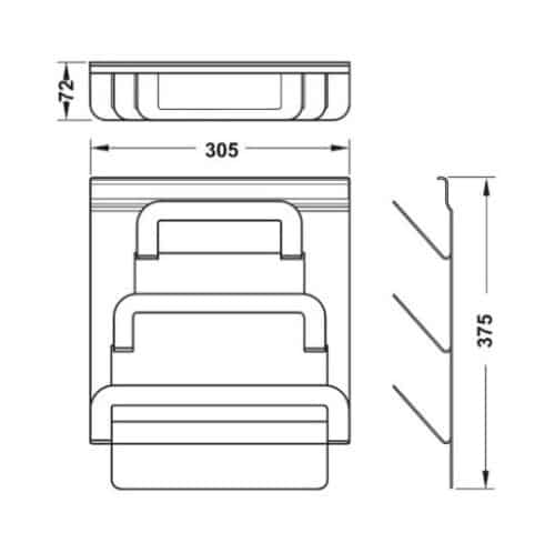 Kệ Treo Nắp Đậy Hafele 523.00.350