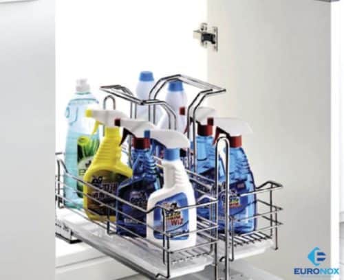 Kệ đựng chất tẩy rửa inox nan kết hợp nhựa Eronox EU3-350S-304