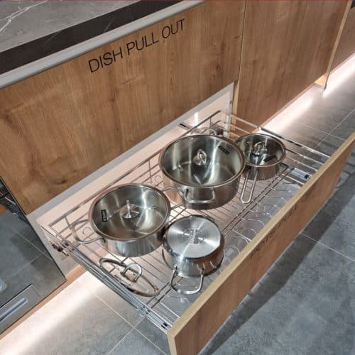Bộ rổ xoong nồi Cappella 800mm Hafele 549.08.033 4 Ảnh thực tế Bộ rổ xoong nồi Cappella 800mm Hafele 549.08.033