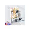 Giá dao thớt Inox nan vuông, ray giảm chấn Kit Plus DE 30T 1 Giá dao thớt Inox nan vuông, ray giảm chấn Kit Plus DE 30T