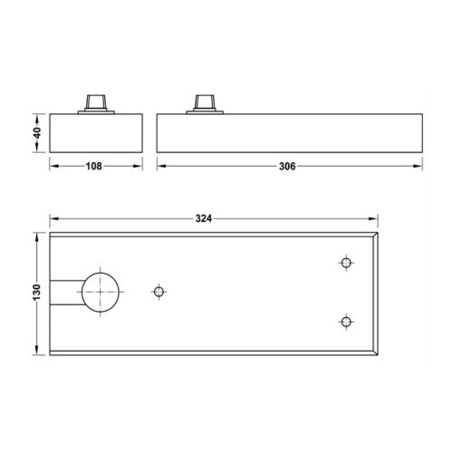 Kích thước bản lề sàn DCL41 EN3 105Kg Hafele 932.84.020