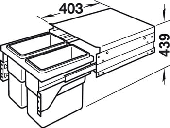 phu-kien-nha-bep-502-73-902-1 Thùng rác gắn cánh Hafele 502.73.902 2x30L cho tủ 600mm