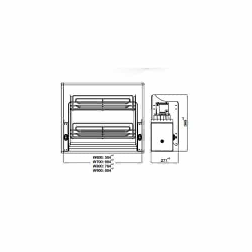 Bộ rổ nâng hạ Hafele Oria 504.76.704 600mm