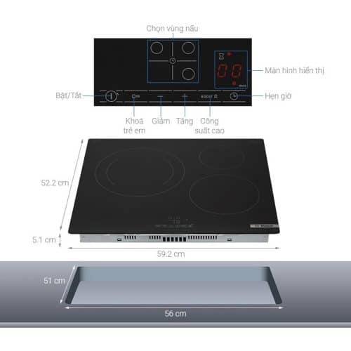 Lắp đặt bếp từ Bosch PUJ61RBB5E