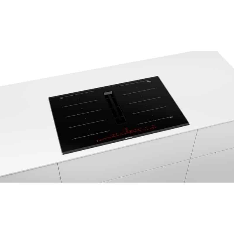 Thiết kế bếp từ 4 vùng nấu kết hợp hút mùi Bosch PXX875D67E Thiết kế bếp từ 4 vùng nấu kết hợp hút mùi Bosch PXX875D67E
