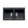 Chậu rửa chén đá 2 hố Elica Pyragranite Kartesio 2B Carbon 70053911