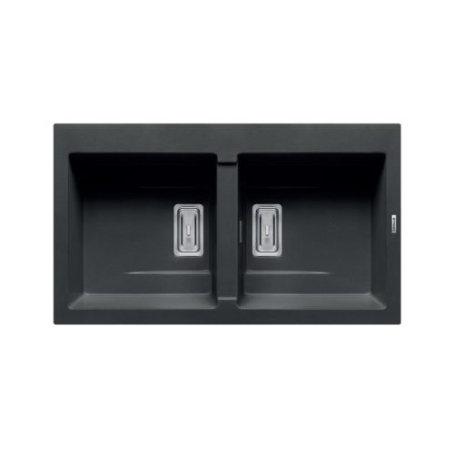 Chậu rửa chén đá 2 hố Elica Pyragranite Kartesio 2B Iron Grey 70054311