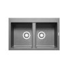 Chậu rửa chén Elica Pyragranite Alazia 2B Iron Grey 070037211