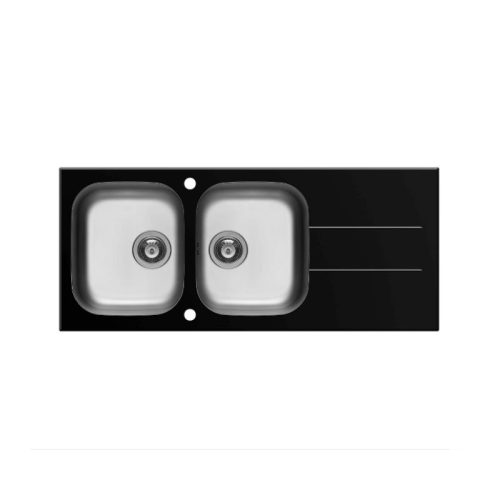 Chậu rửa chén inox 2 hố Elica Concerto 2B 1D – Black 109501630