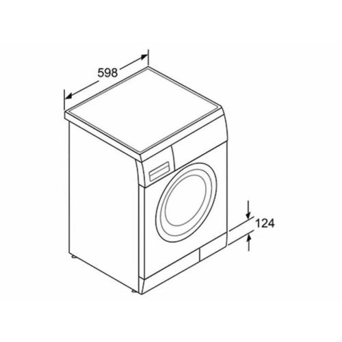Kích thước máy giặt quần áo Bosch WAP24260SG