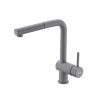 Vòi rửa bát Hafele HT21-GH1P254 577.55.590 màu xám