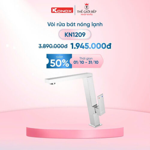 Khuyến mãi vòi rửa bát nóng lạnh Konox KN1209