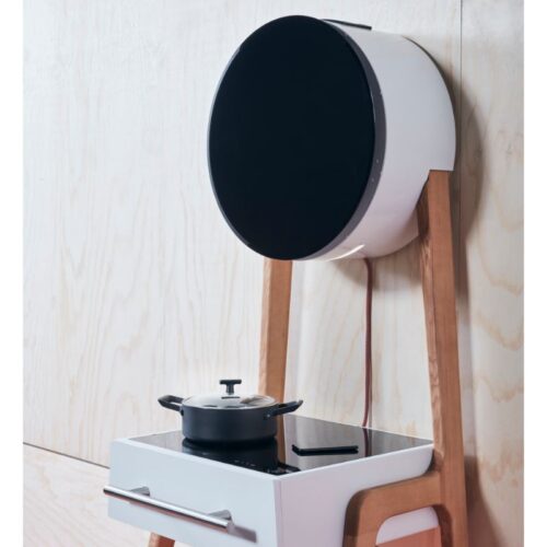 Ảnh bếp từ đôi kết hợp máy hút mùi Upscale CUCINOTTA di động