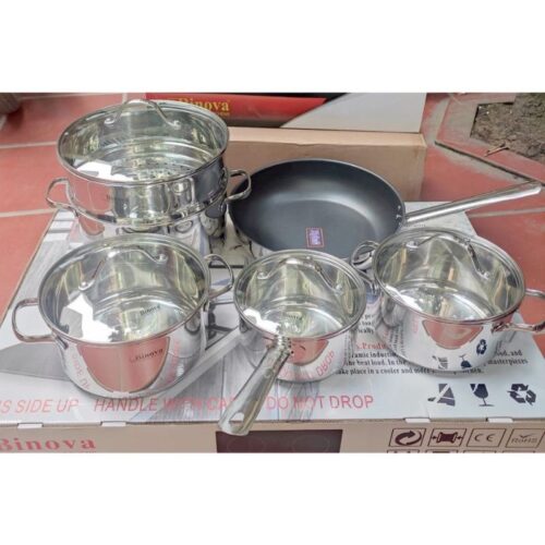 Bộ nồi chảo Binova BL-3004 3 Ảnh thực tế bộ nồi chảo Binova BL-3004