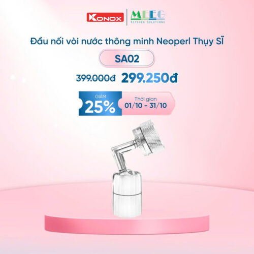 Khuyến mãi đầu nối vòi nước thông minh Konox SA02