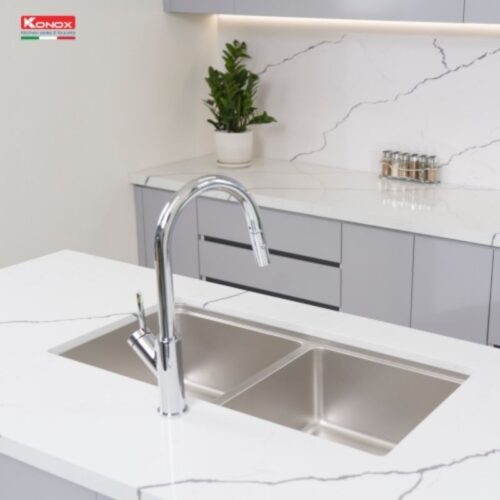anh chau rua bat konox chong xuoc undermount sink kn8646du dekor basic