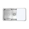 Chậu rửa bát inox 1 hố Konox KN8347SU Dekor 2 Chậu rửa bát inox 1 hố Konox KN8347SU Dekor