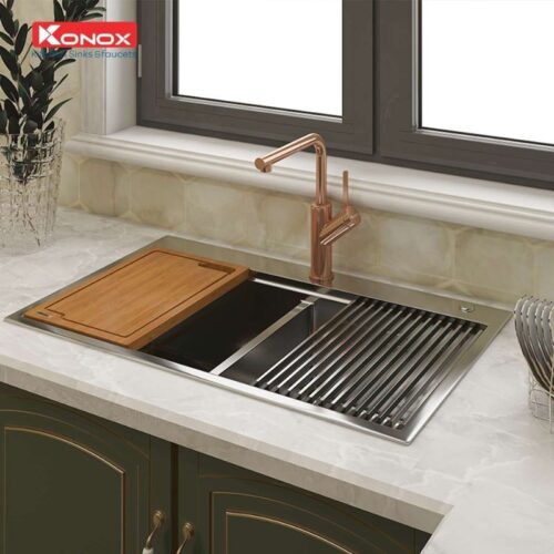 Chậu rửa bát Konox Workstation Sink – Topmount Sink KN8850TD 3 Chi tiết chậu rửa bát Konox Workstation Sink – Topmount Sink KN8850TD