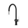 Vòi rửa bát nóng lạnh Konox Resta Black có dây rút 1 Vòi rửa bát nóng lạnh Konox Resta Black có dây rút