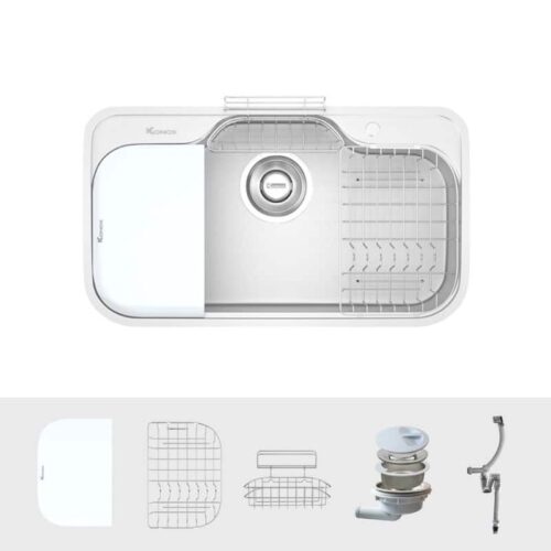 Chậu rửa bát Konox TARI 9051SM 4 phu kien chau rua bat konox tari 9051sm