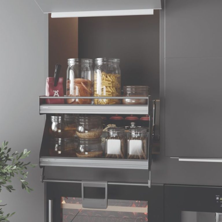 Ảnh kệ nâng hạ Hafele 504.68.373 Imove R600mm