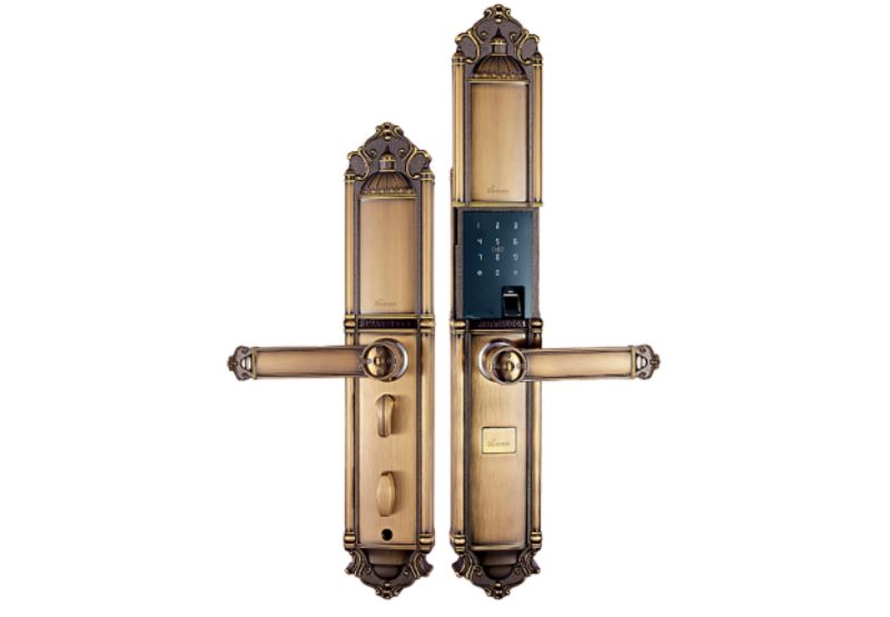 Khóa cửa điện tử Demax SL822 Gold cho đại sảnh - biệt thự 3 Khóa cửa điện tử Demax SL822 Gold cho đại sảnh - biệt thự
