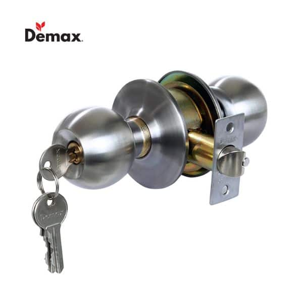 Khóa cửa phòng tay nắm tròn Demax LK301 SS 3 Khóa cửa phòng tay nắm tròn Demax LK301 SS
